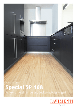 Datablad Special SP 468 - PAVIMENTI