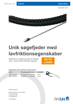 Unik søgefjeder med lavfriktionsegenskaber