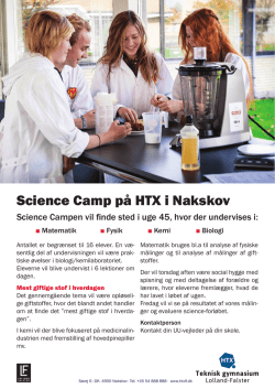 Science Camp på HTX i Nakskov