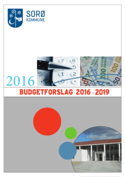 Teknisk budgetforslag 2016 - 2019