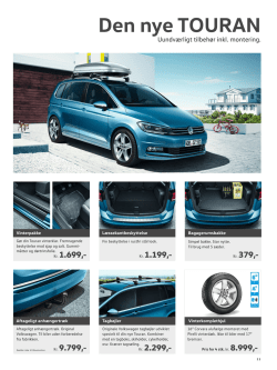 Den nye TOURAN - Volkswagen Holstebro