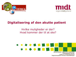 Digitalisering af den akutte patient