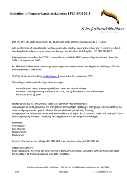 Indbydelse fra SHK IPO SPH DM DKK 10