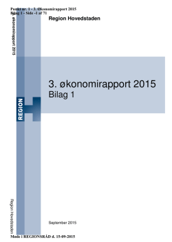 3. økonomirapport 2015