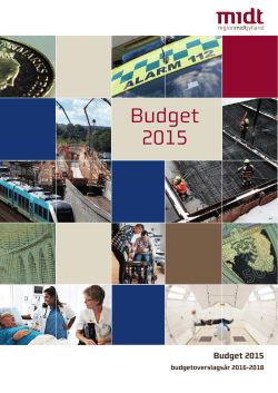 Budget 2015 - Region Midtjylland