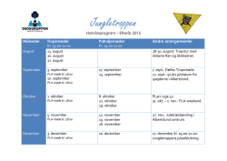 Program trop efterår 2015