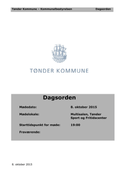 Dagsorden 1.2.0 - Tønder Kommune