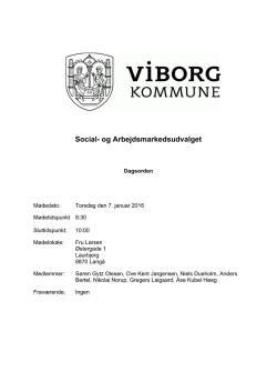 Samlet dagsorden med bilag - Viborg Kommune