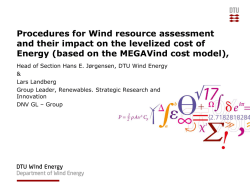 Procedures for Wind resource assessment and their impact on the
