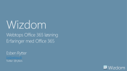 Webtops Office 365 løsning - IT