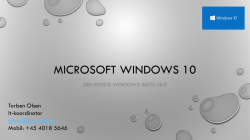 Microsoft Windows 10 - Centralbibliotek.dk