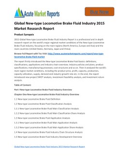 Business Survey: New-type Locomotive Brake Fluid Trends and Forecast 