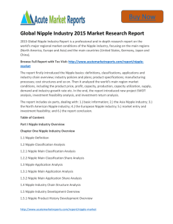 Global Nipple,- Industry Applications, Market Size, Segmentation, Compandy Share: Acute Market Reports