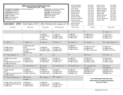 1 2 3 4 14 15 16 17 September - 2015 Week Nights (5 PM