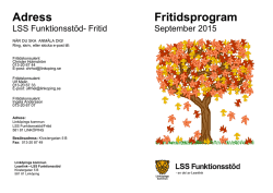 Adress Fritidsprogram