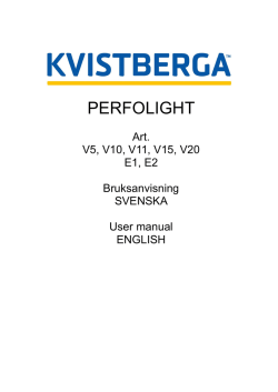 PERFOLIGHT - Kvistberga
