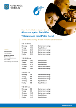 Alla som spelar fiol/altfiol Tillsammans med Peter Carell