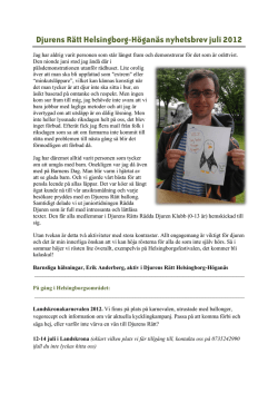 pdf Juli 2012 - Djurens Rätt