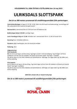 PM som PDF - SSRK Östra