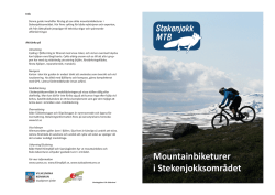 "Mountainbiketurer i Stekenjokksområdet" (pdf download: 1,3 MB)