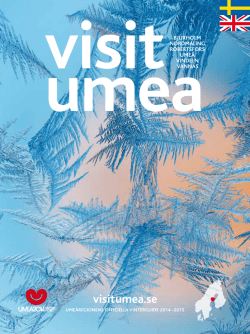 Umeåregionens officiella vintergUide 2014 –2015