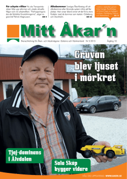 Mitt Åkar´n nr 5, 2015 - Sveriges Åkeriföretag