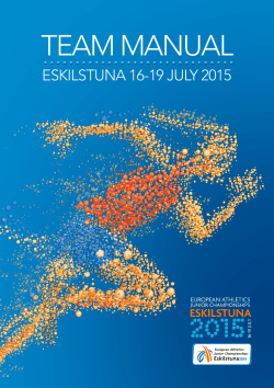 Team Manual Eskilstuna2015