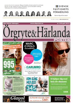 April 2015 - Örgryte & Härlanda Posten