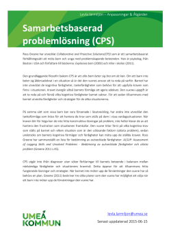 Samarbetsbaserad problemlösning (CPS)