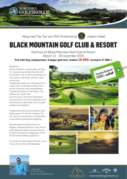 BLACK MOUNTAIN GOLF CLUB & RESORT