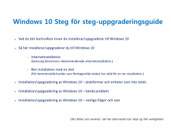 Windows 10 Steg för steg-uppgraderingsguide