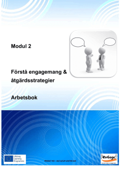 Modul 2 Förstå engagemang & åtgärdsstrategier Arbetsbok