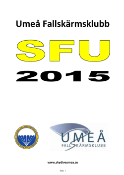 SFU-Stegringsplan - Umeå fallskärmsklubb