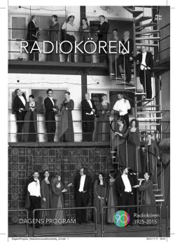 Radiokören 90 år - Jubileumskonsert I och II 20-21