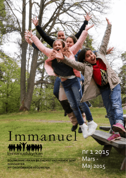 Immanuel mars-maj 2015