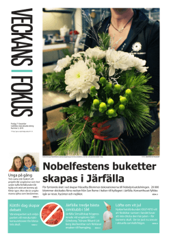 Nobelfestens buketter skapas i Järfälla