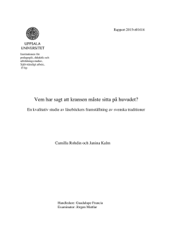 Vem har sagt att kransen måste sitta på huvudet?