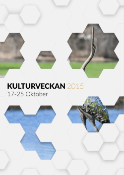 Kulturveckan 2015 (pdf-dokument)