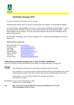 Dambladet 2015 - Åkersberga Golfklubb