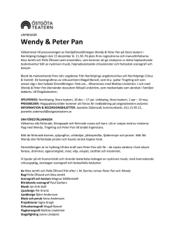 Wendy & Peter Pan - 151207