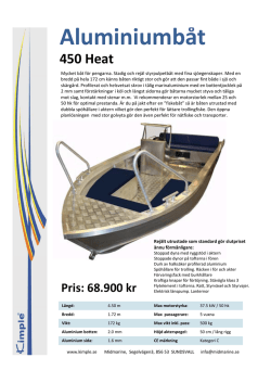 Aluminiumbåt 450 Heat