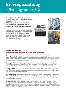 Grovsophämtning i Stenungsund 2015 (PDF-dokument
