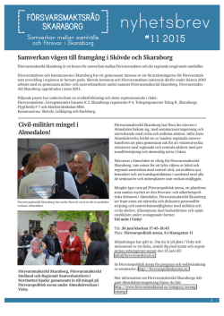 Samverkan vägen till framgång i Skövde och Skaraborg Civil