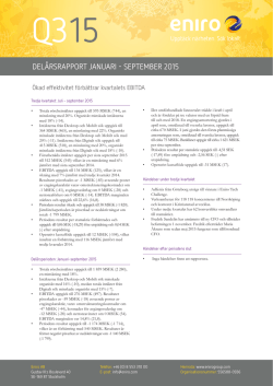 Q3 2015 rapport (1.41 MB PDF)