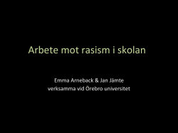 Föreläsning Arneback & Jämte