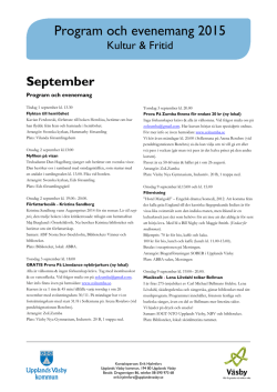 Programblad september 2015