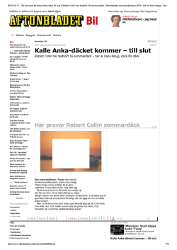 Aftonbladets däcktest våren 2015