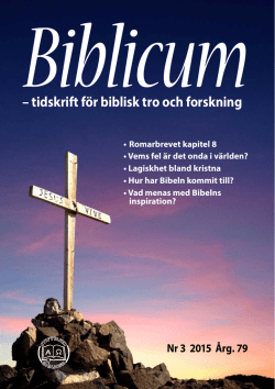 Nr 3/2015 - Biblicum