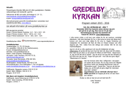 Programblad - Gredelbykyrkan