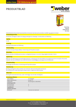 Produktdatablad pdf weber.base 110 lättbetong grund